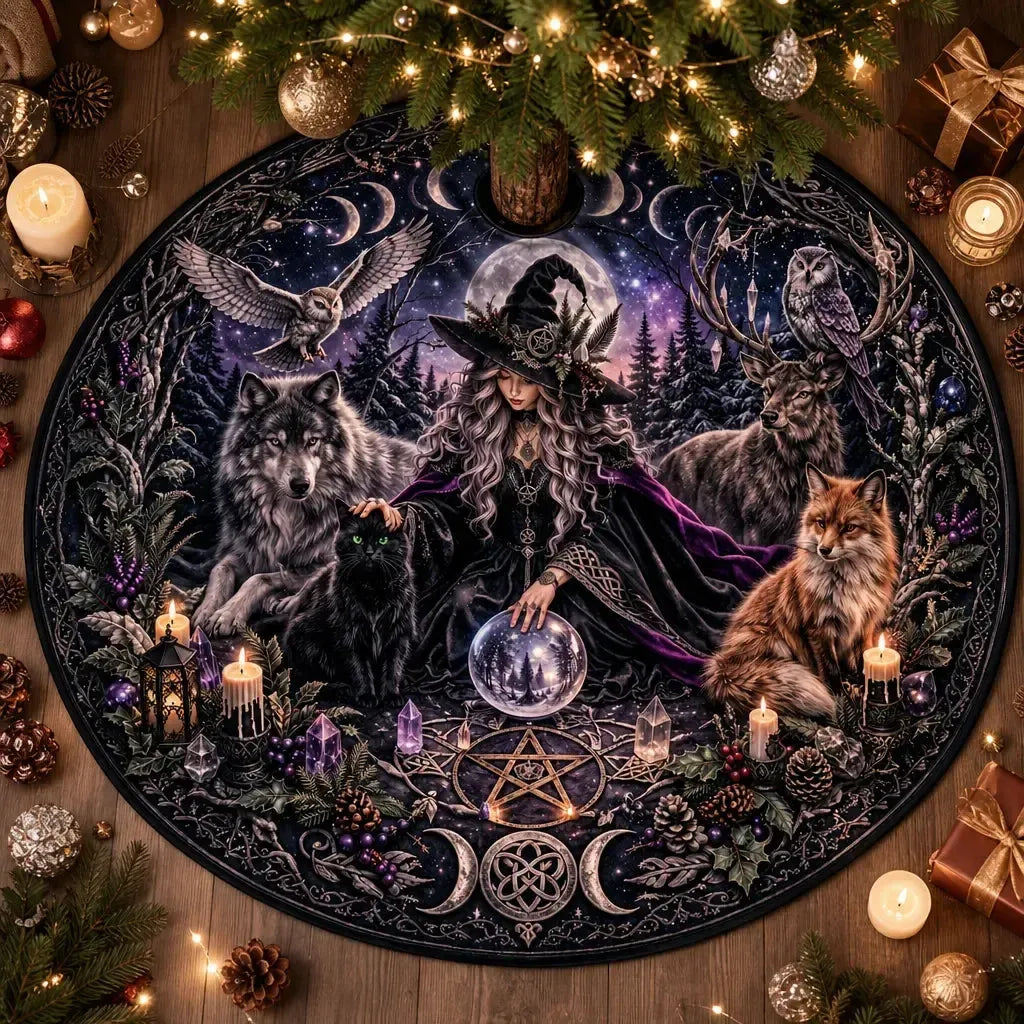 Moon Yule Tree Skirt – Pagan Witch Gothic Decor_mockup_2.webp