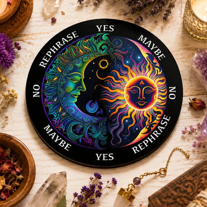 Crystal Star Astrology Pendulum Board for Scrying-MoonChildWorld