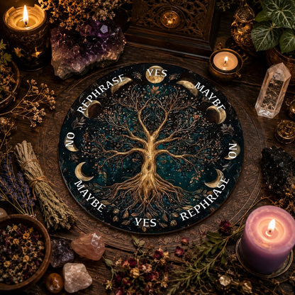 Crystal Star Astrology Pendulum Board for Scrying-MoonChildWorld