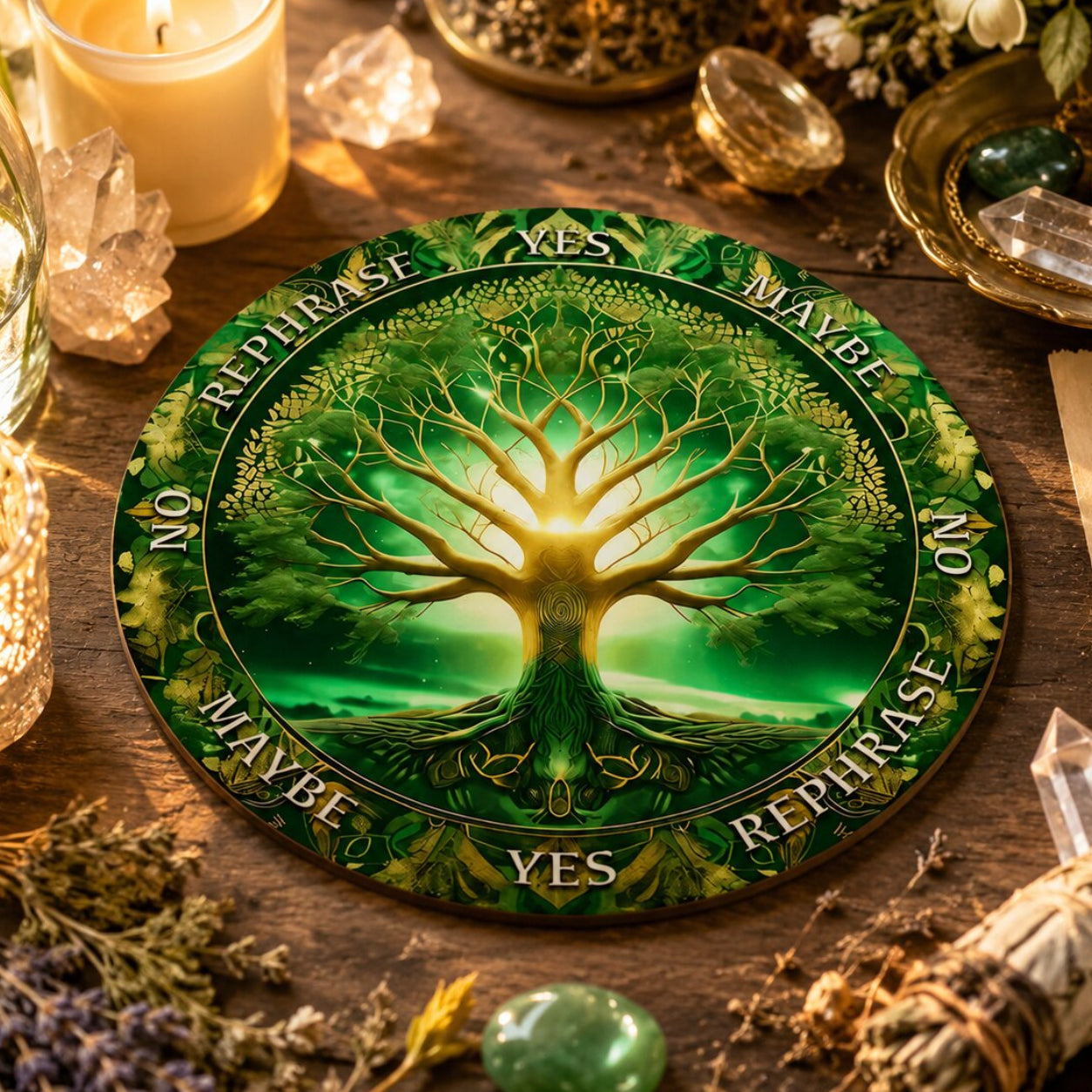 Crystal Star Astrology Pendulum Board for Scrying-MoonChildWorld