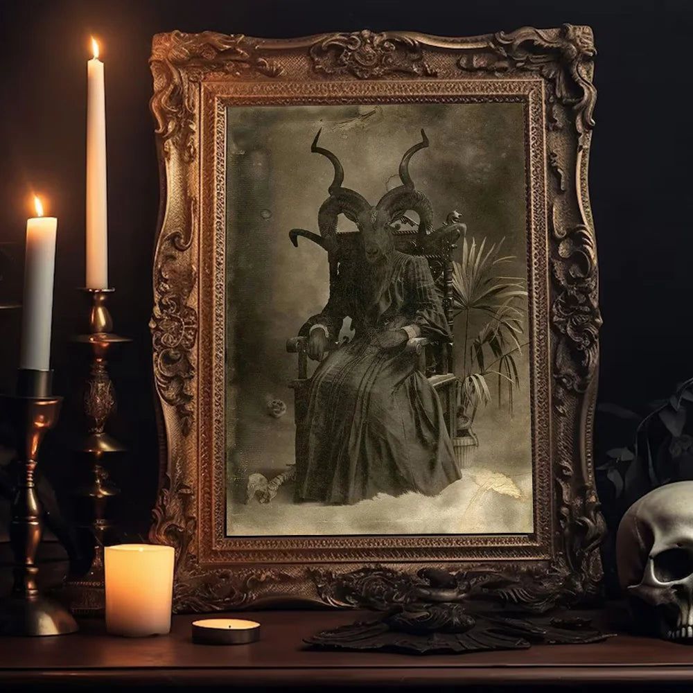 Dark Academia Poster Witch Art Prints Gothic Canvas-MoonChildWorld