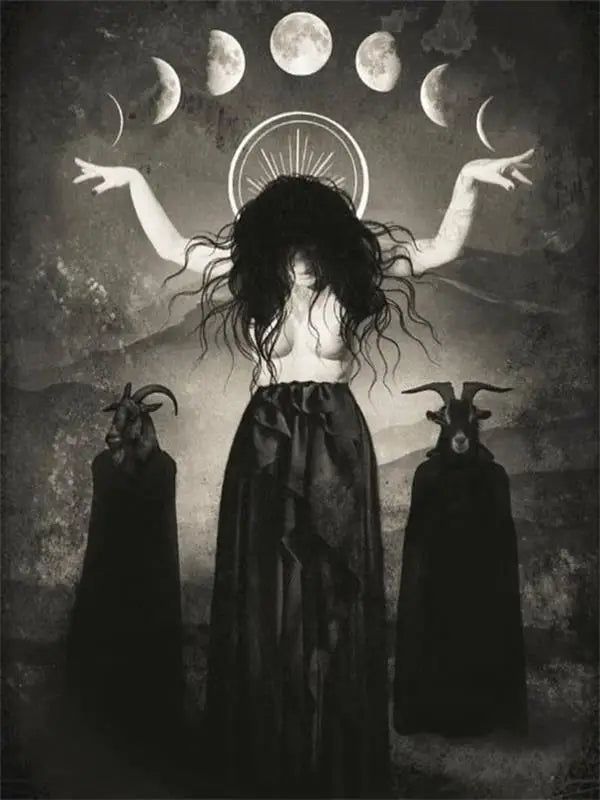 Dark Academia Poster Witch Art Prints Gothic Canvas-MoonChildWorld