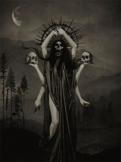 Dark Academia Poster Witch Art Prints Gothic Canvas-MoonChildWorld