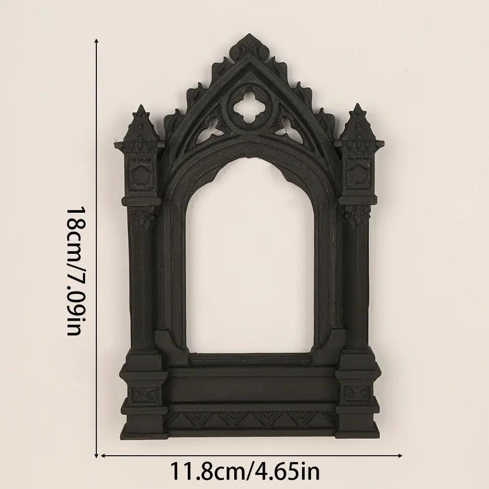 Dark Gothic Arch Shaped Wall Decorative Shelf For Home Wall Decoration & Witchy Halloween Decoration-MoonChildWorld