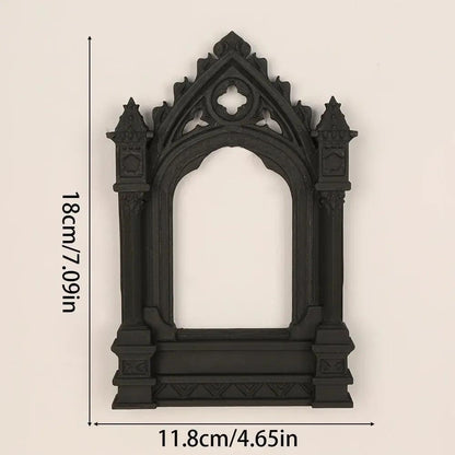 Dark Gothic Arch Shaped Wall Decorative Shelf For Home Wall Decoration & Witchy Halloween Decoration-MoonChildWorld