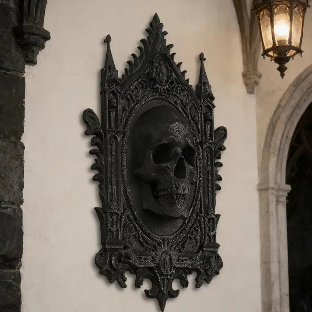 Dark Gothic Skull Wall Decorative - Witchy Halloween Wall Decoration-MoonChildWorld