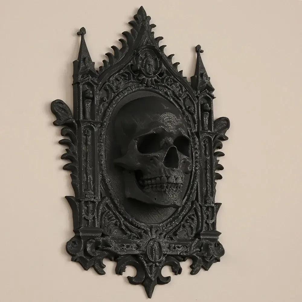 Dark Gothic Skull Wall Decorative - Witchy Halloween Wall Decoration-MoonChildWorld