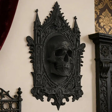 Dark Gothic Skull Wall Decorative - Witchy Halloween Wall Decoration-MoonChildWorld