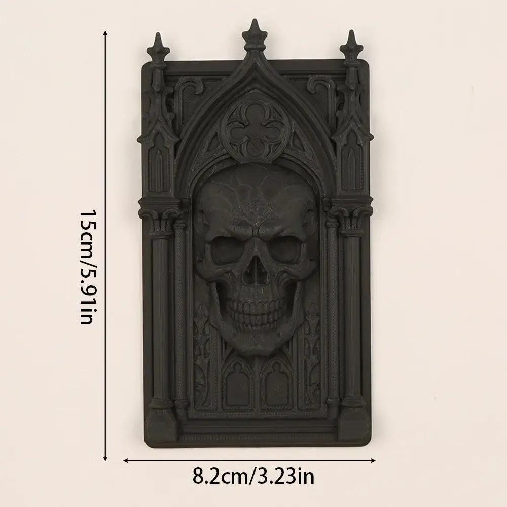 Dark Gothic Window Skull Wall Decorative - Witchy Halloween Wall Decoration-MoonChildWorld