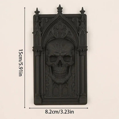 Dark Gothic Window Skull Wall Decorative - Witchy Halloween Wall Decoration-MoonChildWorld