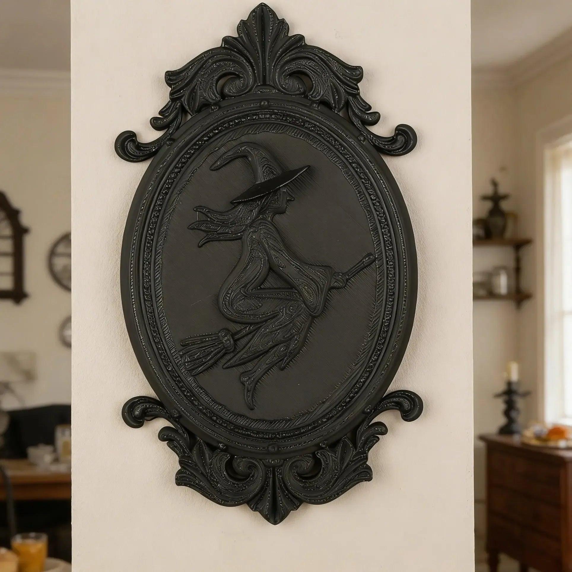 Dark Gothic Witch Oval Wall Decorative Witchy Home Decoration-MoonChildWorld