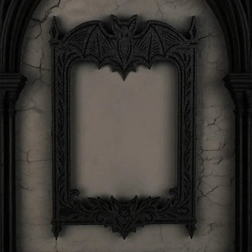 Dark Style Gothic Bat Photo Frame Witchy Halloween Wall Decoration-MoonChildWorld