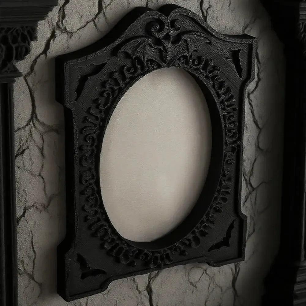 Dark Style Gothic Bat Photo Frame Witchy Halloween Wall Decoration-MoonChildWorld