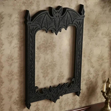 Dark Style Gothic Bat Photo Frame Witchy Halloween Wall Decoration-MoonChildWorld