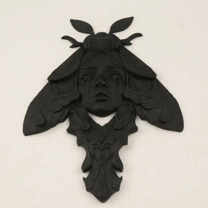 Dark Style Moth Wall Hanging For Gothic Witch Home Halloween Wall Decoration-MoonChildWorld