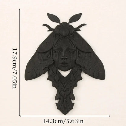 Dark Style Moth Wall Hanging For Gothic Witch Home Halloween Wall Decoration-MoonChildWorld