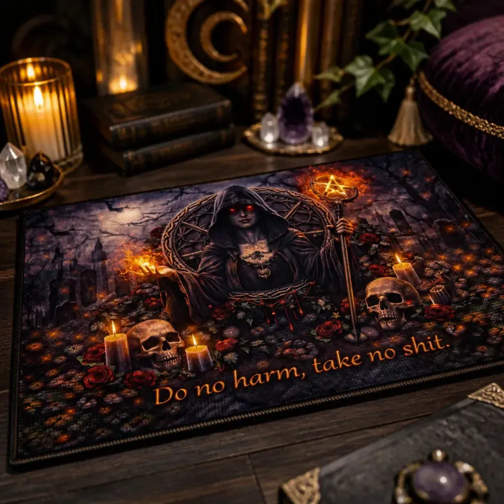 Dark Witch Area Rug – Gothic Witchcraft Carpet for Halloween Decor_mockup_3.webp