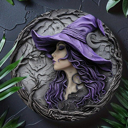 Dark Witch Gothic Metal Art Halloween Decor-MoonChildWorld