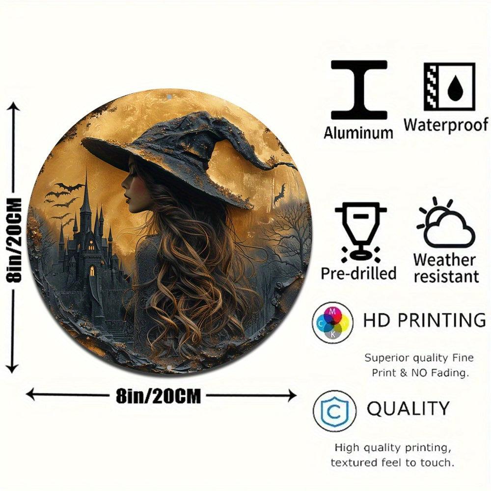 Dark Witch Gothic Metal Sign Halloween Home Decor-MoonChildWorld