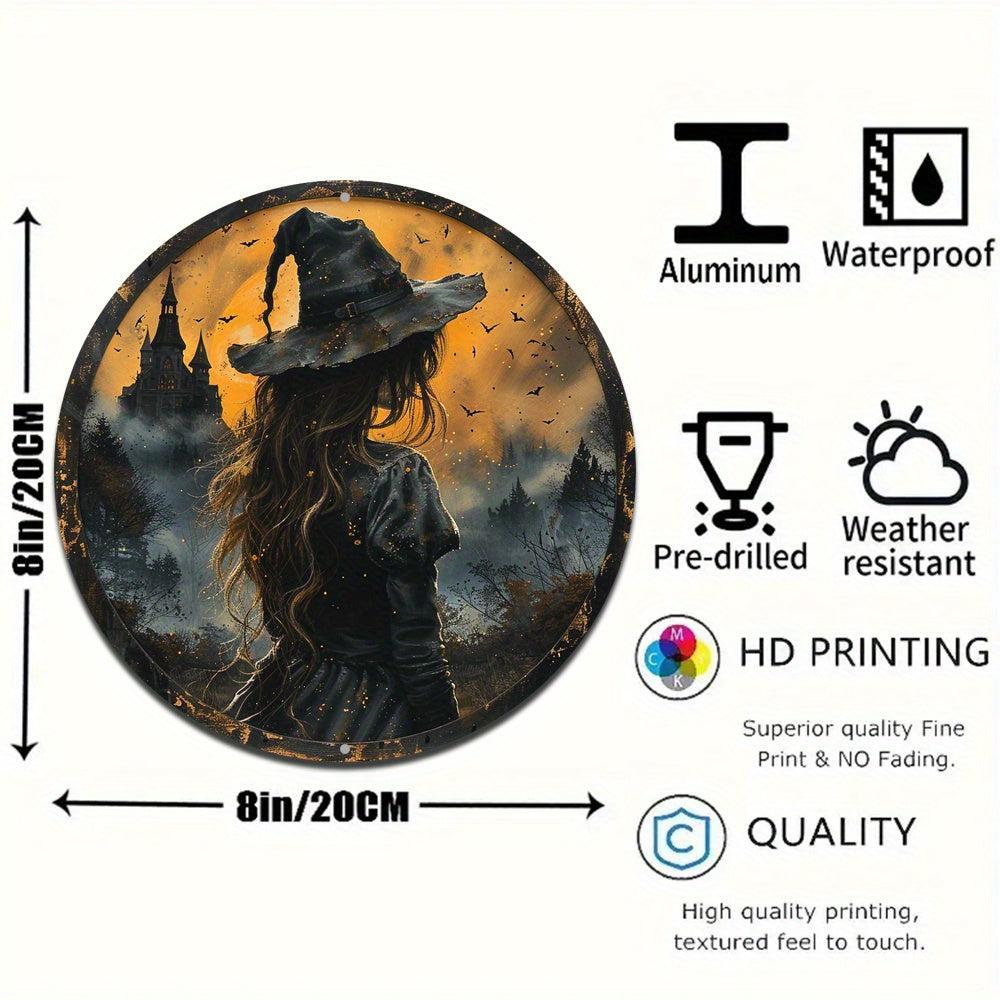 Dark Witch Gothic Metal Sign Halloween Home Decor-MoonChildWorld
