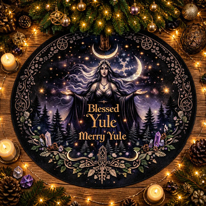 Dark Witch Gothic Yule Tree Skirt – Pagan Witchy Christmas Decor_mockup_1.webp