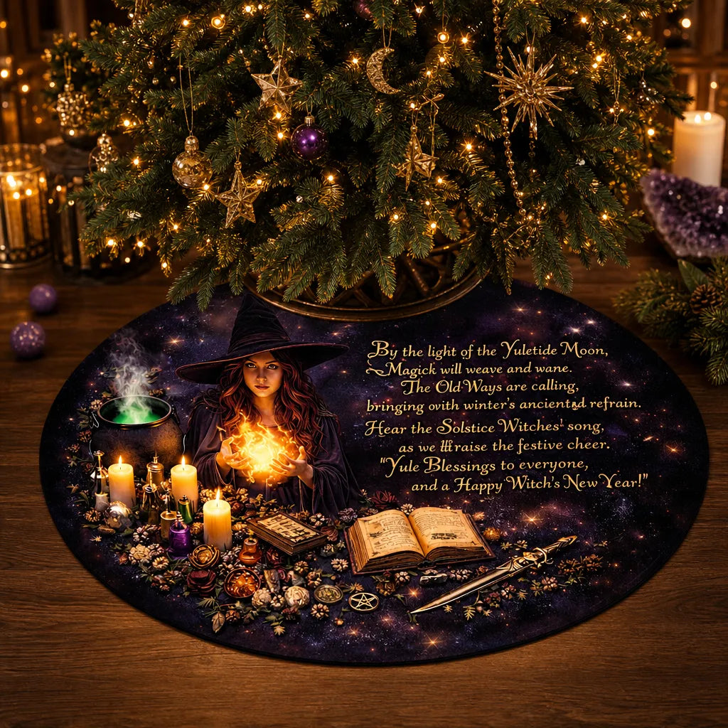 mockup_Dark Witch Gothic Yule Tree Skirt – Pagan Witchy Decor_1.webp