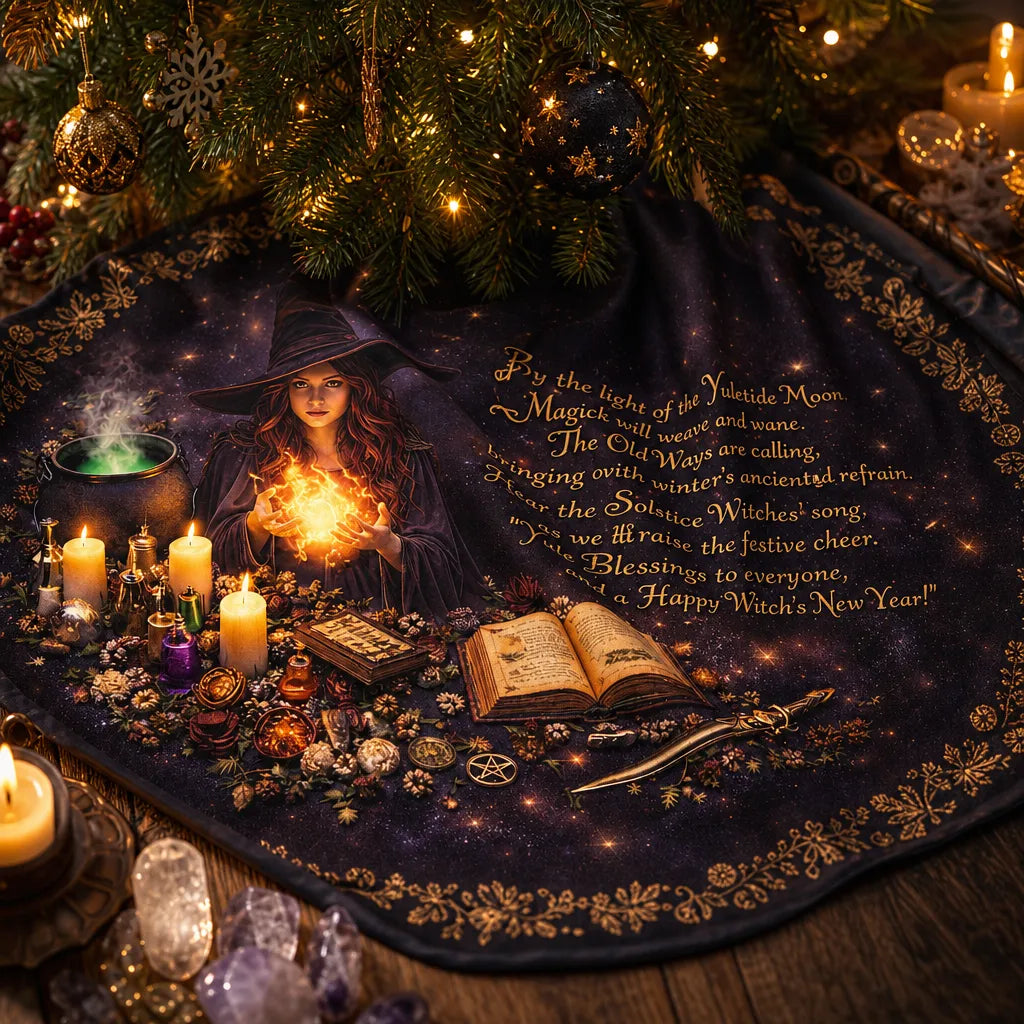 mockup_Dark Witch Gothic Yule Tree Skirt – Pagan Witchy Decor_4.webp