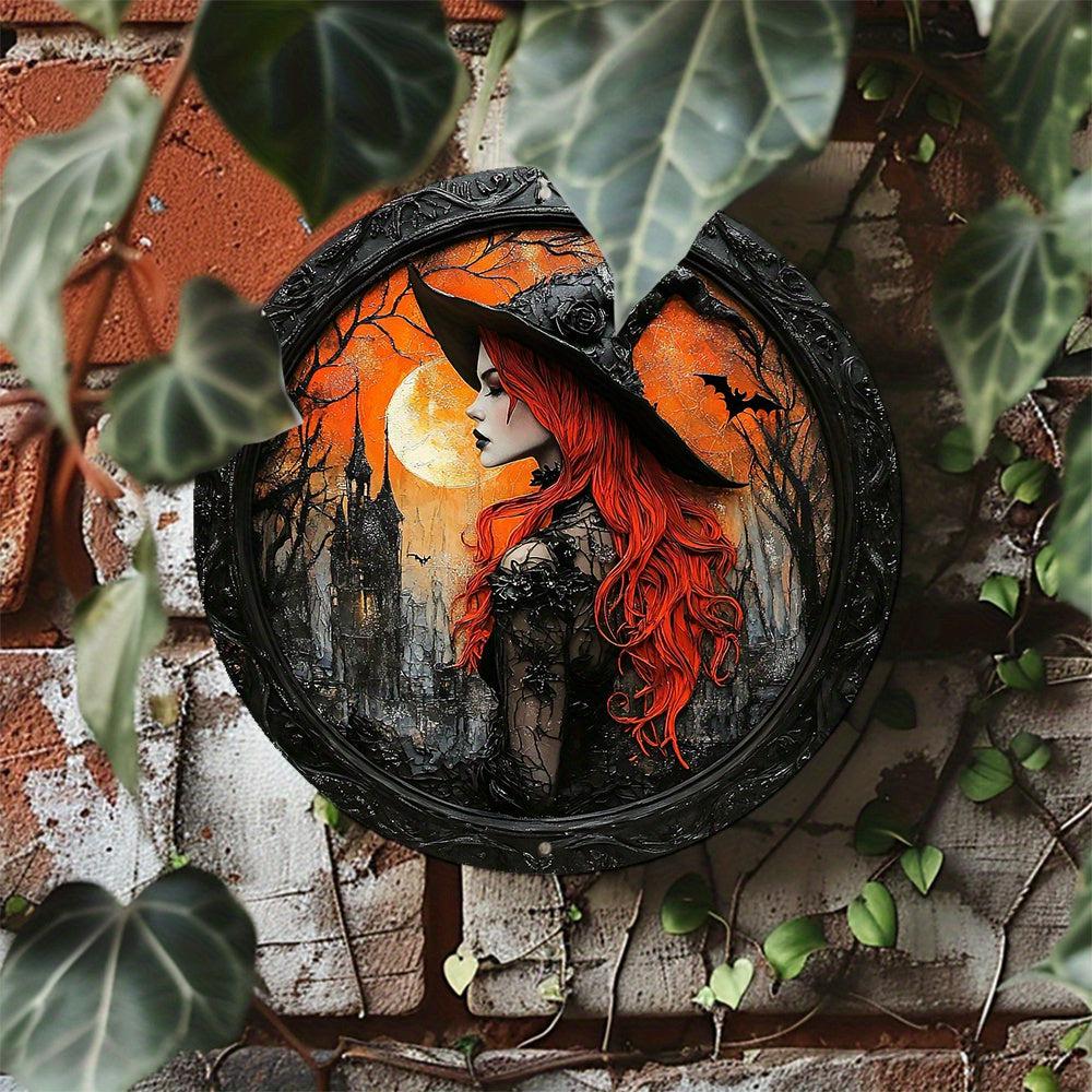 Dark Witch Metal Sign Gothic Witch Wall Art for Halloween Decor ...