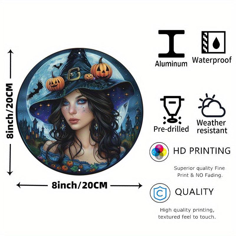 Dark Witch Metal Sign Halloween Gothic Home Decor-MoonChildWorld