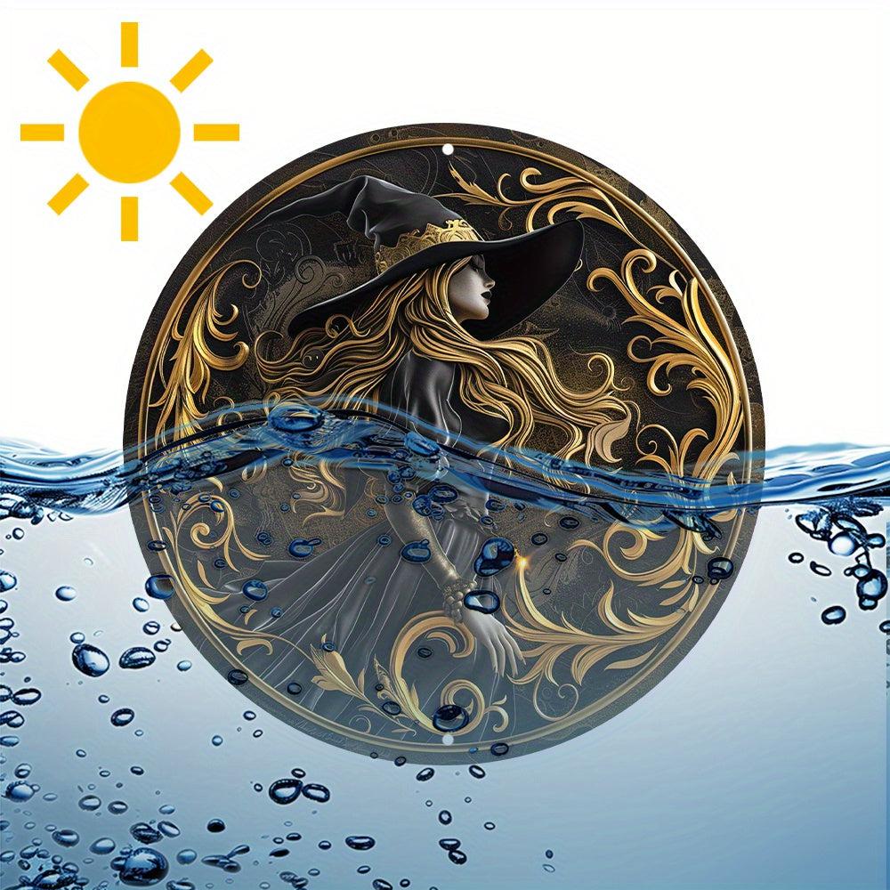 Dark Witch Metal Sign Mystical Decor-MoonChildWorld