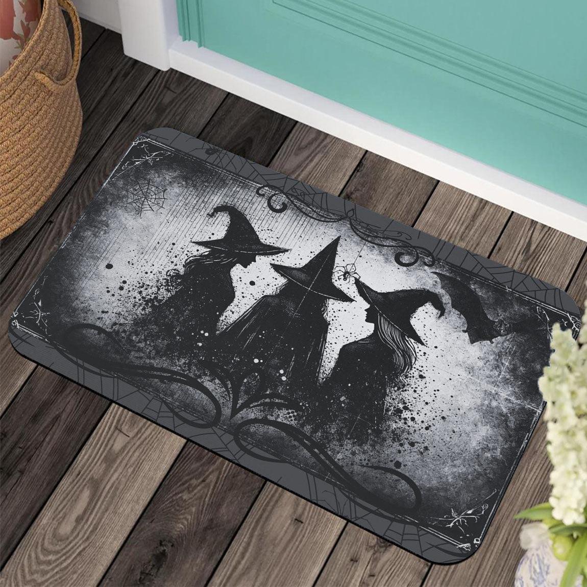 Dark Witches Gothic Doormat for Halloween-MoonChildWorld
