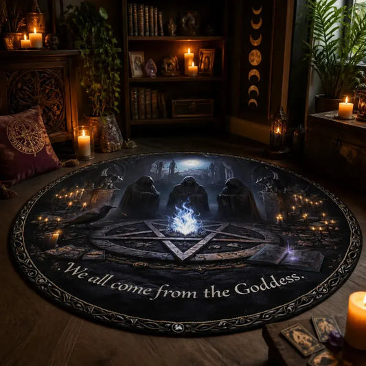Dark Witches Gothic Round Rug Wiccan Carpet for Halloween Home Decor_mockup_1.webp