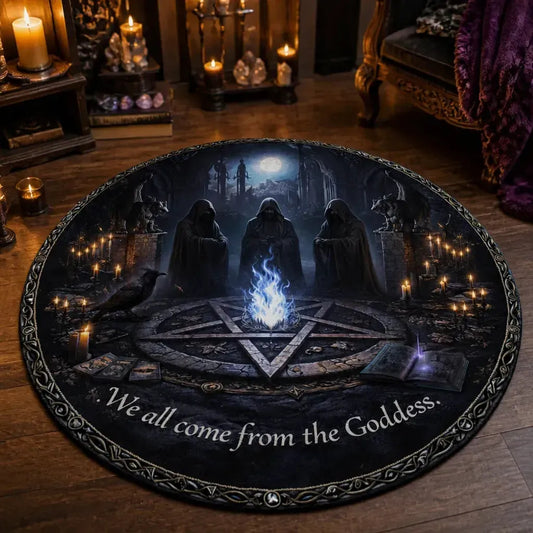 Dark Witches Gothic Round Rug Wiccan Carpet for Halloween Home Decor_mockup_3.webp