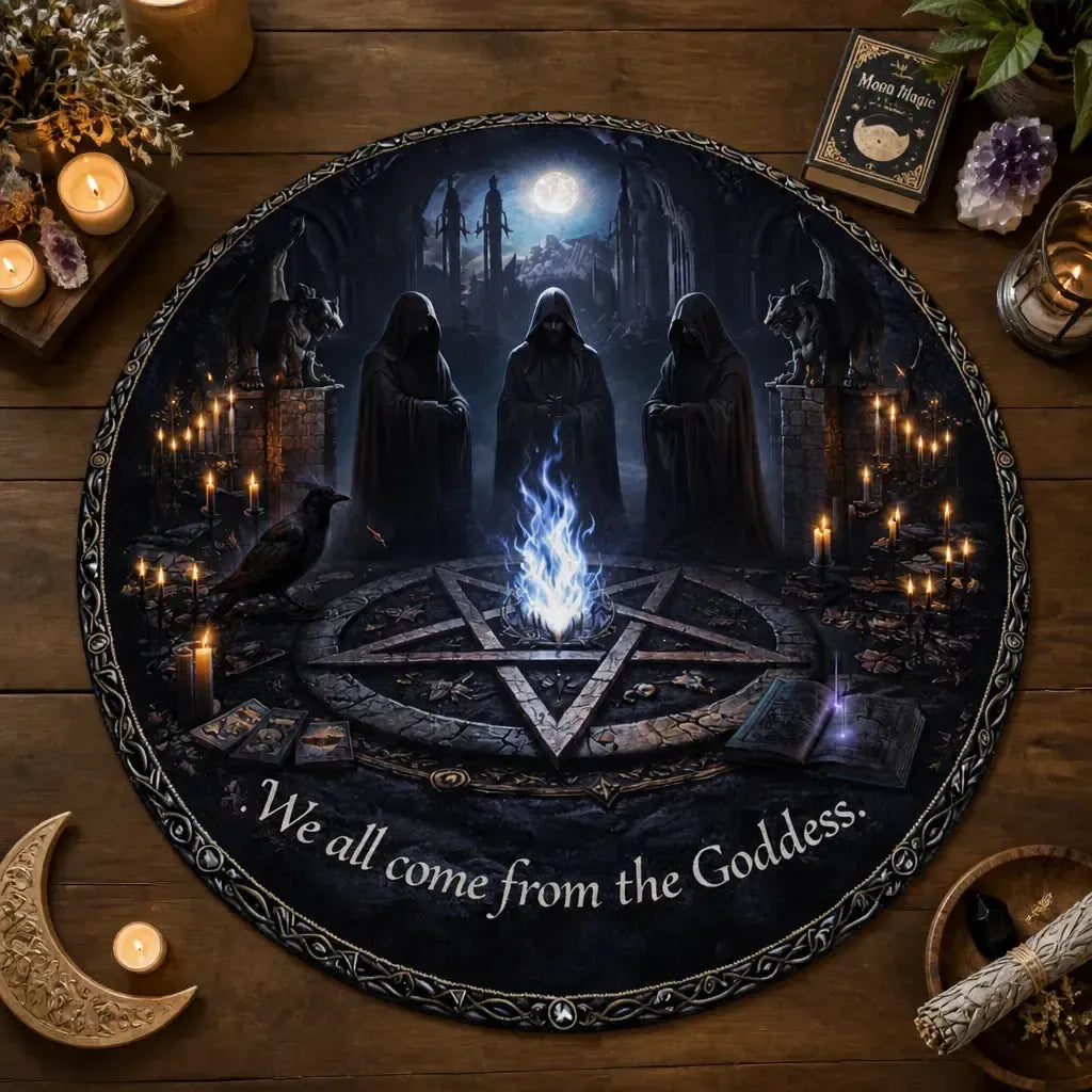 Dark Witches Gothic Round Rug Wiccan Carpet for Halloween Home Decor_mockup_2.webp