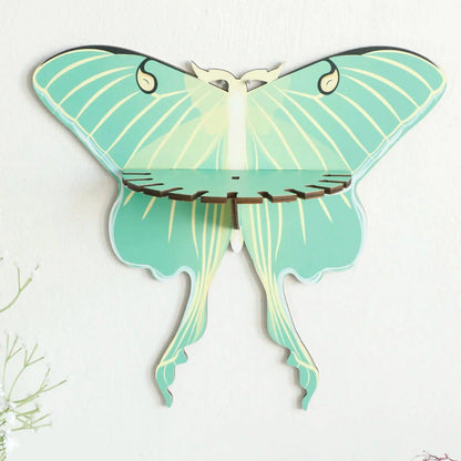 Death Moth Wall Shelf Witchy Crystal Shelf-MoonChildWorld