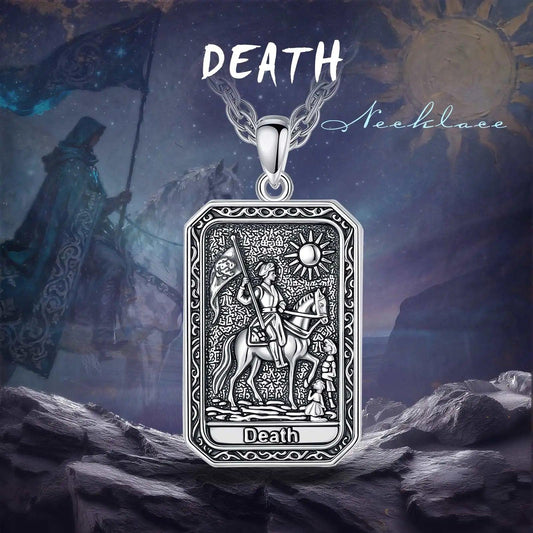 Death Tarot Cards Necklace Major Arcana Divination Pendant Witch Jewelry-MoonChildWorld