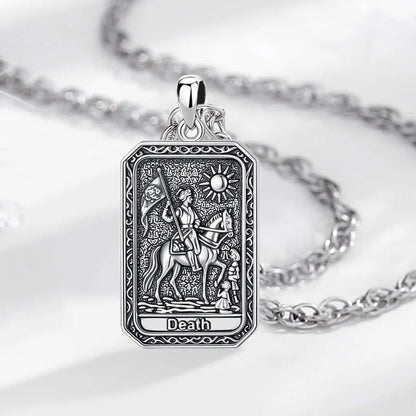 Death Tarot Cards Necklace Major Arcana Divination Pendant Witch Jewelry-MoonChildWorld