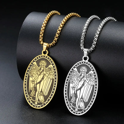 Double-Sided Lilith Sigil Necklace – reverse side detail