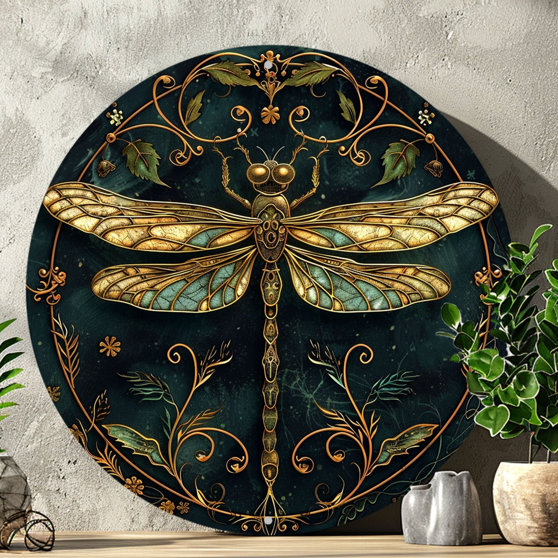Dragonfly Metal Wall Art Dragonfly Metal for Insect Enthusiasts-MoonChildWorld