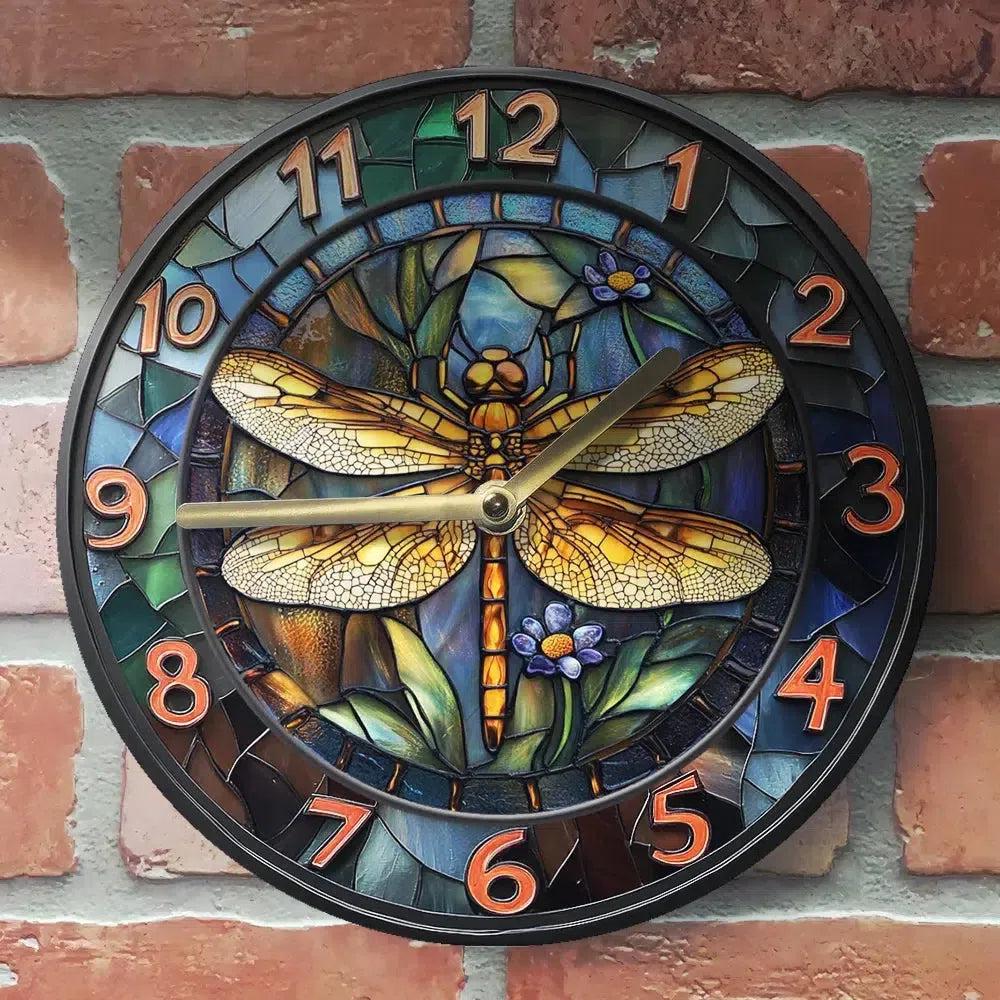 Dragonfly Wall Clock - Insect Wall Clock Home Decor-MoonChildWorld