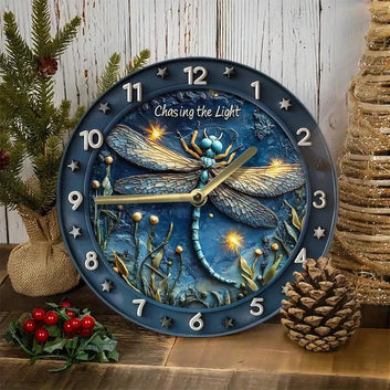 Dragonfly Wall Clock - Insect Wall Clock Home Decor-MoonChildWorld