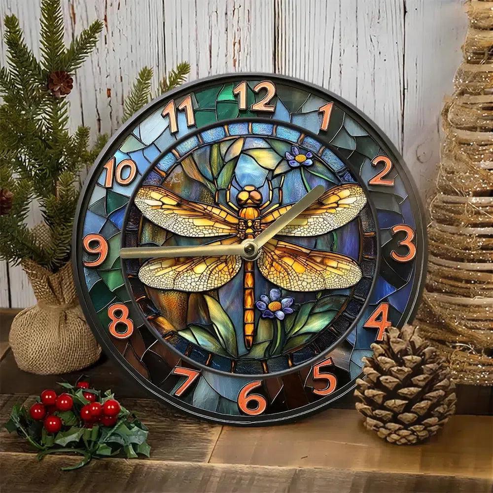 Dragonfly Wall Clock - Insect Wall Clock Home Decor-MoonChildWorld