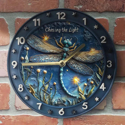 Dragonfly Wall Clock - Insect Wall Clock Home Decor-MoonChildWorld