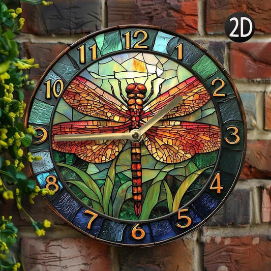 Dragonfly Wall Clock - Insect Wall Clock Home Decor-MoonChildWorld
