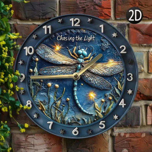 Dragonfly Wall Clock - Insect Wall Clock Home Decor-MoonChildWorld