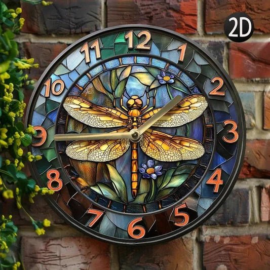 Dragonfly Wall Clock - Insect Wall Clock Home Decor-MoonChildWorld
