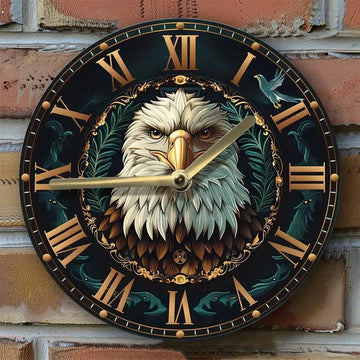 Eagle Wall Clock Spirit Animals Clock Home Decor-MoonChildWorld