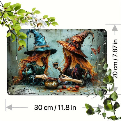 Enchanted Witches Decorative Sign Mystic Witch Wall Art-MoonChildWorld