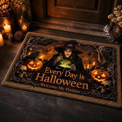 Welcome Witches Doormat – Spooky Witchy Halloween Welcome Mat for Gothic Entryway_mockup_2.webp