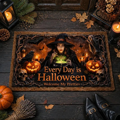 Welcome Witches Doormat – Spooky Witchy Halloween Welcome Mat for Gothic Entryway_mockup_3.webp